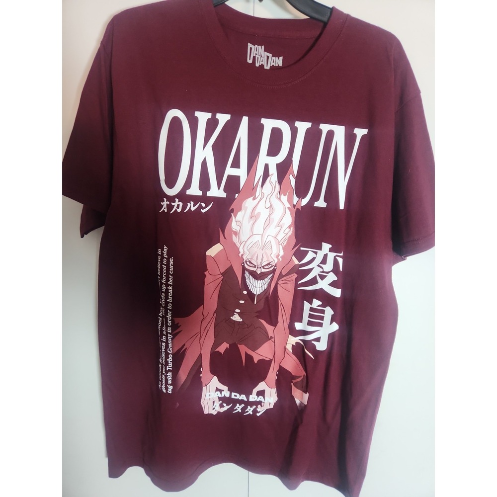 Dandadan T-Shirt Men's Okarun Large Print Design Short Sleeve Tee